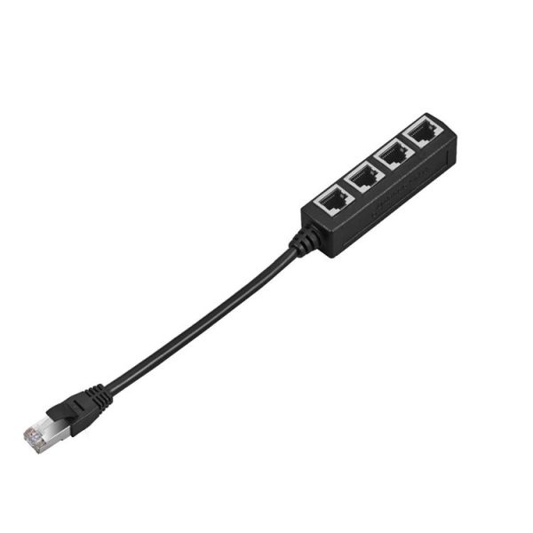 1 Male to 4 Female LAN Ethernet Cable Adapter Ethernet Splitter - Image 4