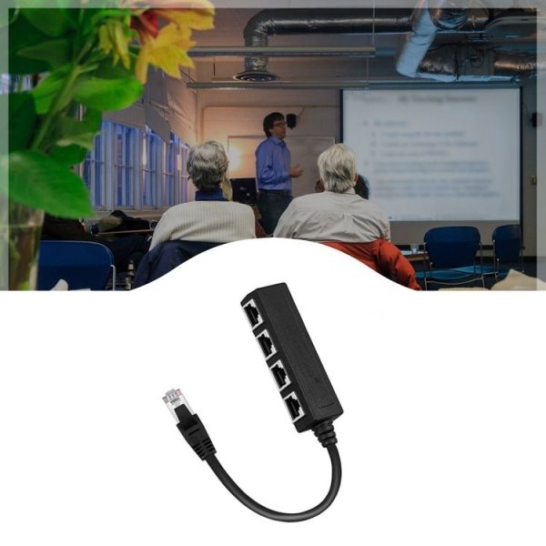 1 Male to 4 Female LAN Ethernet Cable Adapter Ethernet Splitter - Image 5