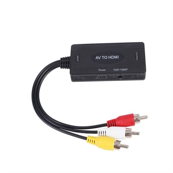 AV to HDMI Converter 3 CVBS RCA Adapter, Supports PAL NTSC 1080P - Image 2