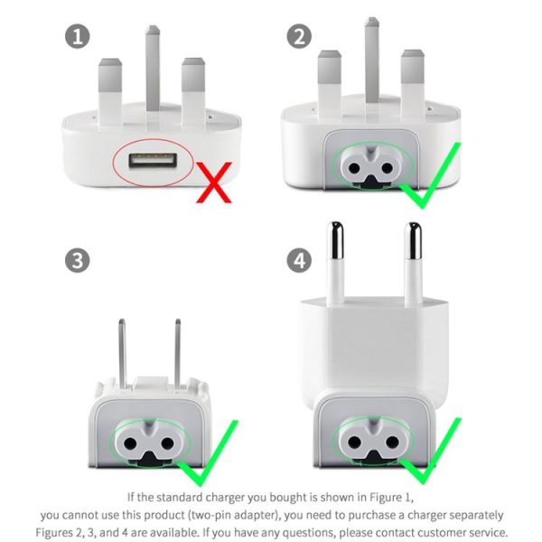 2 PCS XJ01 Power Adapter for iPad 10W 12W Charger & MacBook Series Charger, EU Plug - Image 4