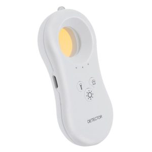 Hotel Anti-Spy Monitoring Detector Portable Monitor Camera Alarm Flashlight Anti-theft Home Infrared Detector (White)