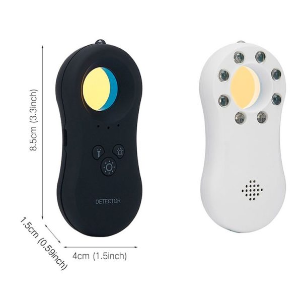 Hotel Anti-Spy Monitoring Detector Portable Monitor Camera Alarm Flashlight Anti-theft Home Infrared Detector (White) - Image 3