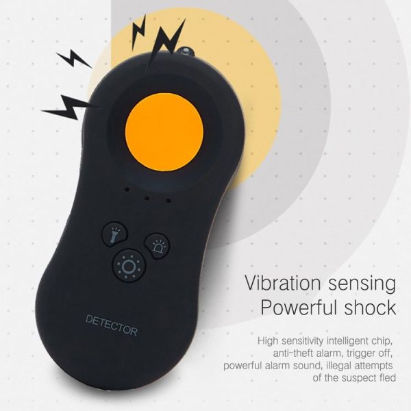 Hotel Anti-Spy Monitoring Detector Portable Monitor Camera Alarm Flashlight Anti-theft Home Infrared Detector (White) - Image 4