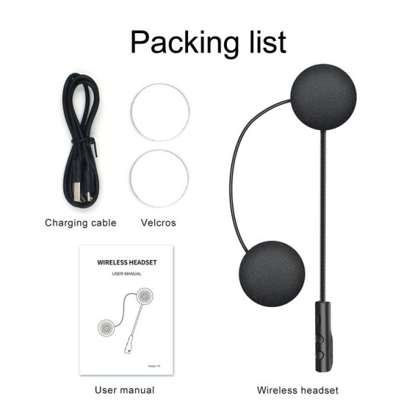 T4 Motorcycle Helmet Bluetooth Headsets BT 5.0 Stereo Automatically Connect to Support SIRI - Image 12