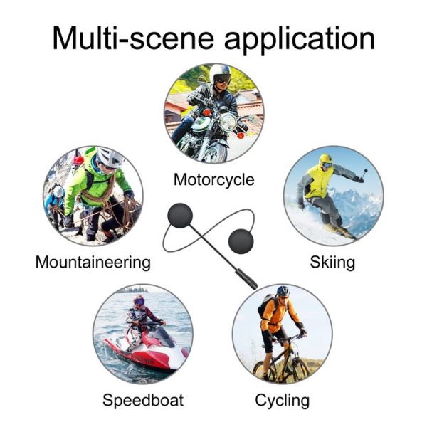 T4 Motorcycle Helmet Bluetooth Headsets BT 5.0 Stereo Automatically Connect to Support SIRI - Image 9