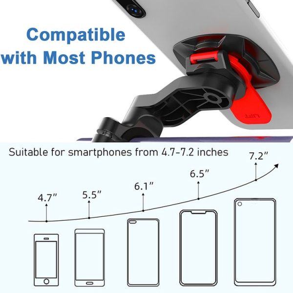 HL-143A Mountain Bike Bicycle Motorcycle Adjustable Handlebar Navigation Phone Holder Mount - Image 5
