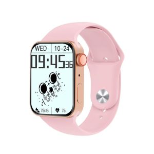 X8+ 1.75 inch Color Screen Smart Watch, IP67 Waterproof, Support Temperature Monitoring / Bluetooth Call / Heart Rate Monitoring / Blood Pressure Monitoring / Blood Oxygen Monitoring / Sleep Monitoring (Pink)