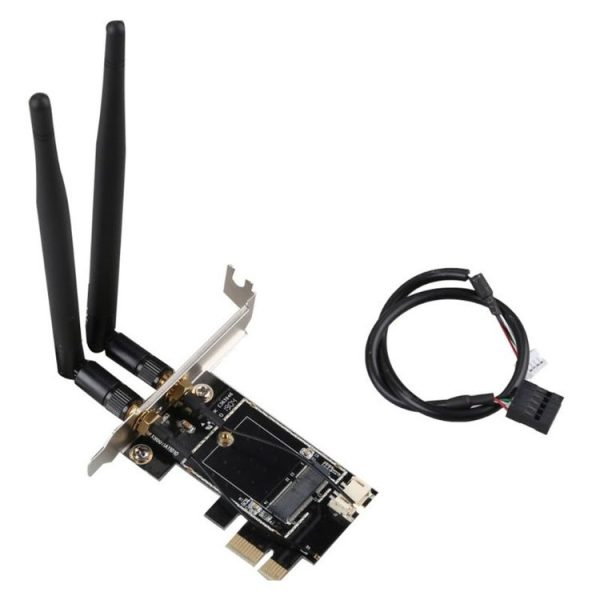 TXB001 PCIE-1X Card to NGFF-Ekey Dual Antenna Adapter - Image 2