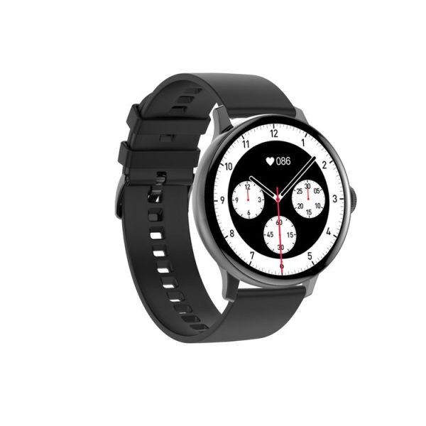 DT2 1.19 inch Color Screen Smart Watch, IP68 Waterproof, Silicone Watchband, Support Bluetooth Call / Heart Rate Monitoring / Blood Pressure Monitoring / Blood Oxygen Monitoring / Predict Menstrual Cycle Intelligently (Black) - Image 2