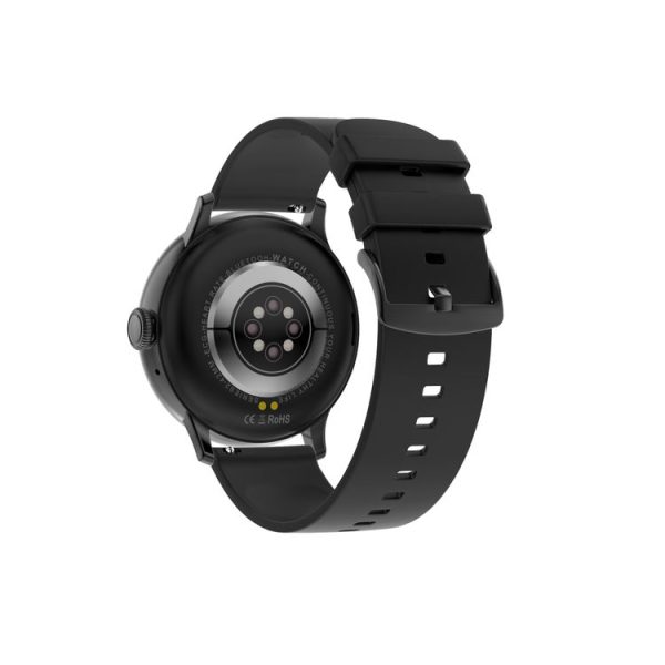 DT2 1.19 inch Color Screen Smart Watch, IP68 Waterproof, Silicone Watchband, Support Bluetooth Call / Heart Rate Monitoring / Blood Pressure Monitoring / Blood Oxygen Monitoring / Predict Menstrual Cycle Intelligently (Black) - Image 4