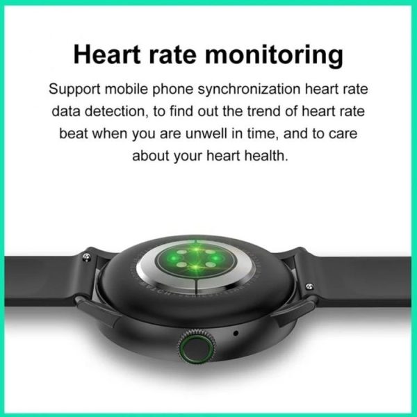 DT2 1.19 inch Color Screen Smart Watch, IP68 Waterproof, Silicone Watchband, Support Bluetooth Call / Heart Rate Monitoring / Blood Pressure Monitoring / Blood Oxygen Monitoring / Predict Menstrual Cycle Intelligently (Black) - Image 5