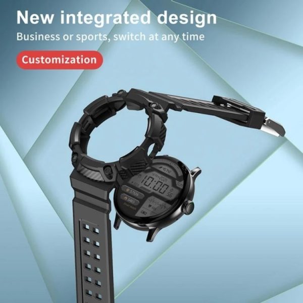 DT2 1.19 inch Color Screen Smart Watch, IP68 Waterproof, Silicone Watchband, Support Bluetooth Call / Heart Rate Monitoring / Blood Pressure Monitoring / Blood Oxygen Monitoring / Predict Menstrual Cycle Intelligently (Black) - Image 8