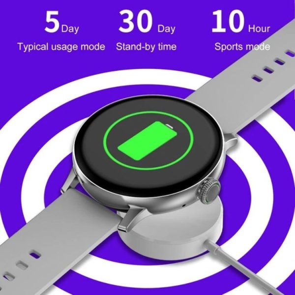 DT2 1.19 inch Color Screen Smart Watch, IP68 Waterproof, Silicone Watchband, Support Bluetooth Call / Heart Rate Monitoring / Blood Pressure Monitoring / Blood Oxygen Monitoring / Predict Menstrual Cycle Intelligently (Black) - Image 9