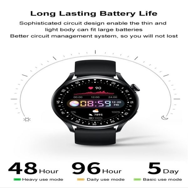 D3pro 1.32 inch Color Screen Smart Watch, IP67 Waterproof, Silicone Watchband, Support Bluetooth Call / Heart Rate Monitoring / Blood Pressure Monitoring / Blood Oxygen Monitoring / Sleep Monitoring (Black) - Image 4