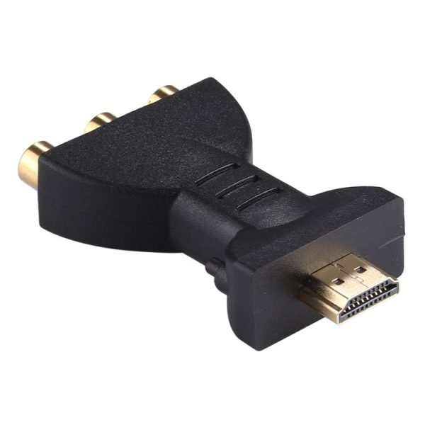 Gold-plated HDMI Male to 3 RCA Video Audio Adapter AV Component Converter for DVD Projector - Image 2