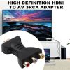 Gold-plated HDMI Male to 3 RCA Video Audio Adapter AV Component Converter for DVD Projector - Image 7