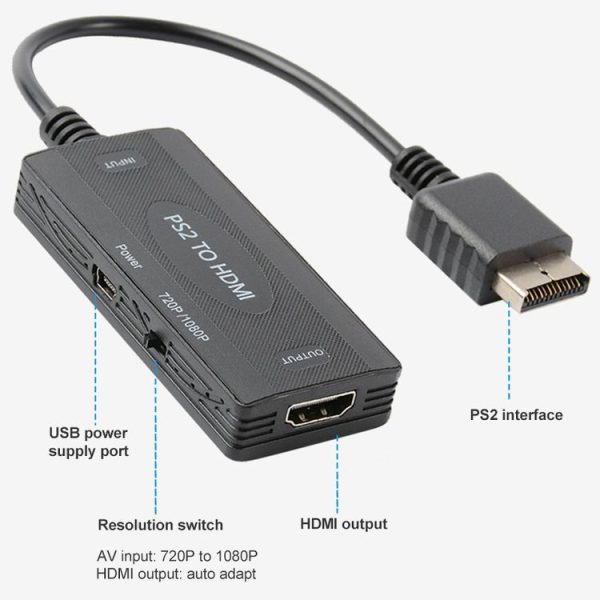 720P / 1080P PS2 to HDMI Converter - Image 4