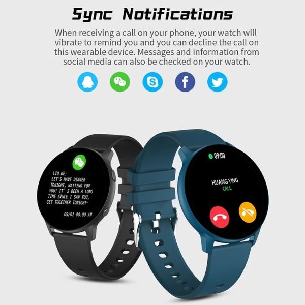 MX1 1.28 inch IP68 Waterproof Color Screen Smart Watch, (Blue) - Image 4