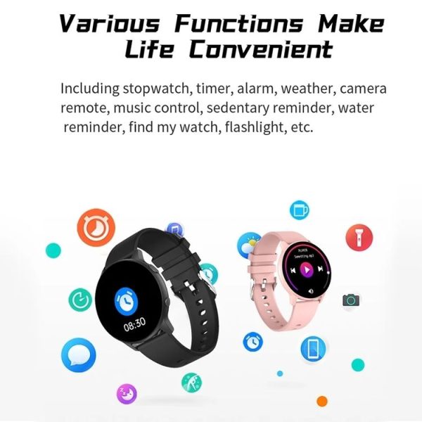 MX1 1.28 inch IP68 Waterproof Color Screen Smart Watch, (Blue) - Image 5