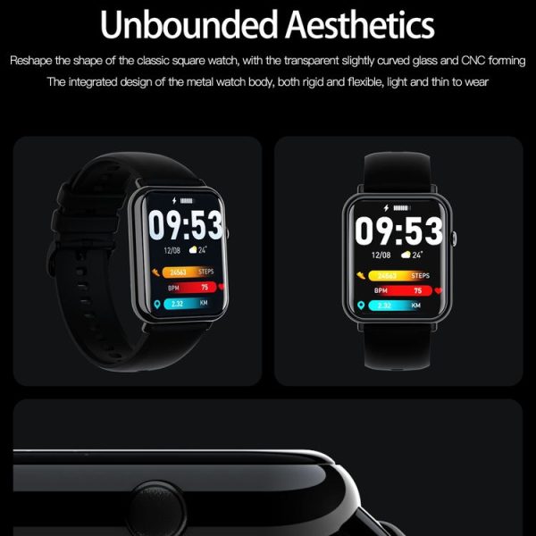 Q19 Pro IP67 Waterproof 1.69 inch Smartwatch (Silver) - Image 7