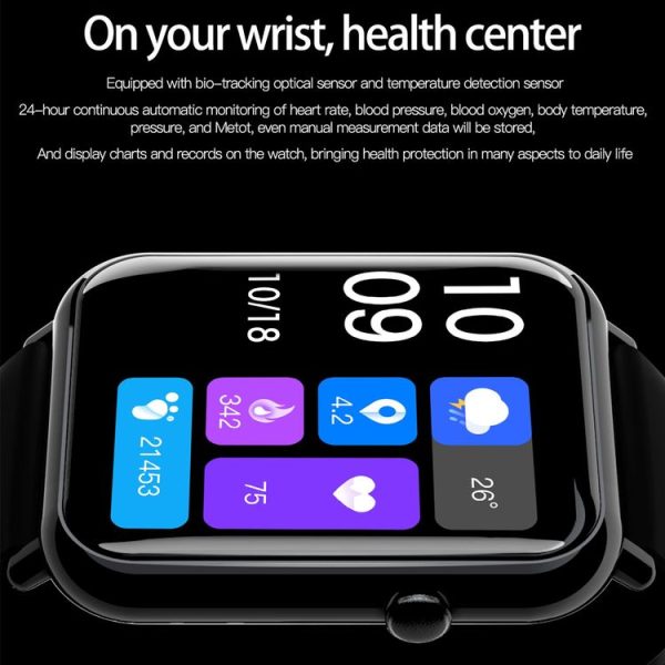 Q19 Pro IP67 Waterproof 1.69 inch Smartwatch (Silver) - Image 8