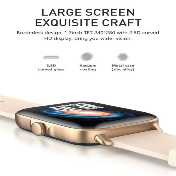 Y22 1.7inch IP67 Color Screen Smart Watch (Rose Gold) - Image 5