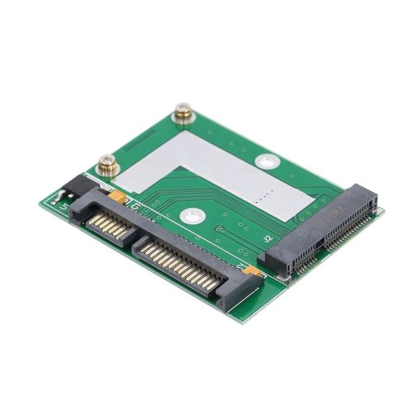 Half-Height mSATA Mini PCI-e SSD to 2.5in SATA3 Converter Adapter Card - Image 4