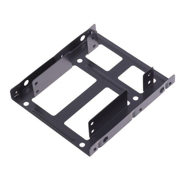 2.5 to 3.5 Dual Desktop SSD Mounting Internal Adapter Hard Drive Bracket - Image 4