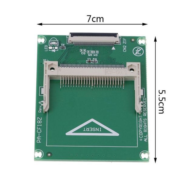 1.8 Inch 50 Pin Compact Flash CF Memory Card to ZIF / CE SSD HDD Adapter Card - Image 4