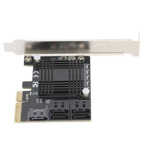 JMB585 Chip Expansion Card PCI-E to 5 Ports SATA3.0 Module Converter Board - Image 3