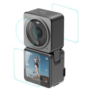 DJI Action 2 ENKAY 0.2mm 9H Tempered Glass Screen Film, Version: Dual-Screen Combo