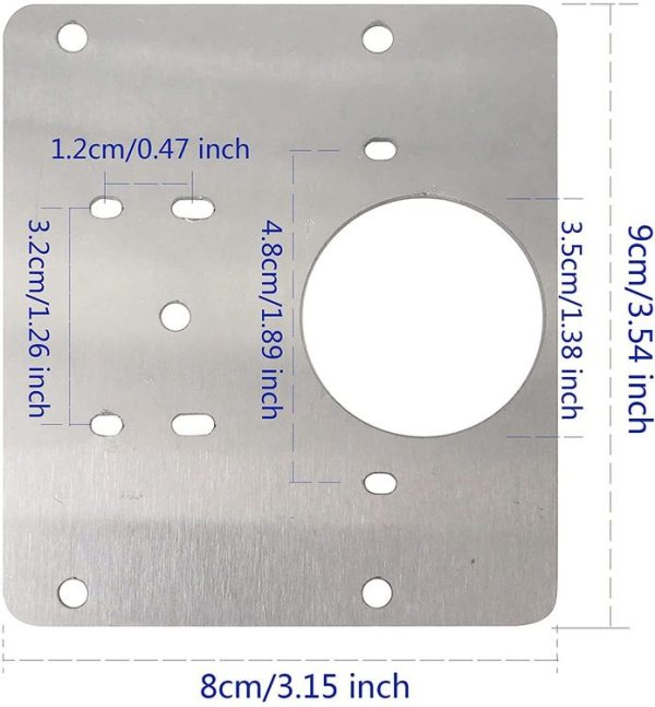Hinge Repair Plate Cabinet Stainless Steel Hinge Repair Plate - Image 3