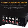 1 In 4 Out Audio Frequency Signal Distribute Device Non Consumption Output RCA Interface - Image 4