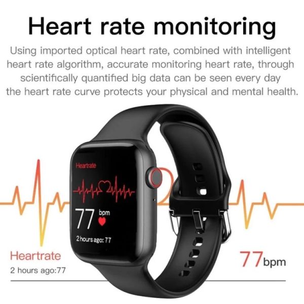 T500 Plus 1.44 inch Color Screen Smart Watch, Support Heart Rate Monitoring / Blood Pressure Monitoring (White) - Image 4