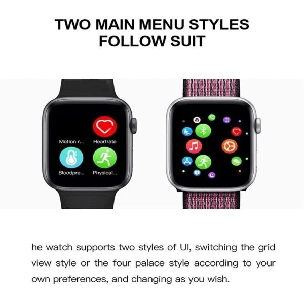 T500 Plus 1.44 inch Color Screen Smart Watch, Support Heart Rate Monitoring / Blood Pressure Monitoring (White) - Image 5