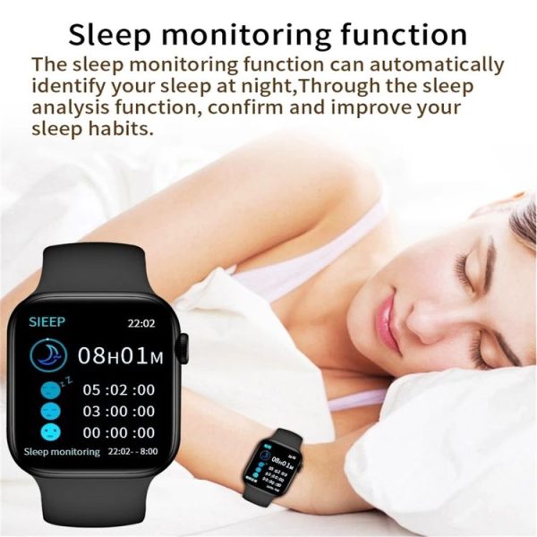 T500 Plus 1.44 inch Color Screen Smart Watch, Support Heart Rate Monitoring / Blood Pressure Monitoring (White) - Image 6