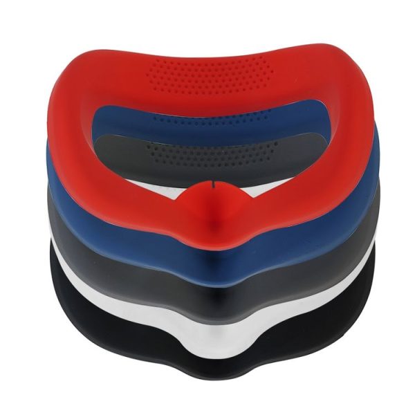 JD-391215 Suitable for Oculus Quest2 Generation VR Eye Mask Silicone Cover + Lens Cover Set (Navy blue) - Image 5