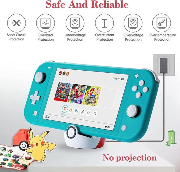 Nintendo Switch and Switch Lite NS Nintendo Game Console Mini Portable Charging Dock Stand - Image 6