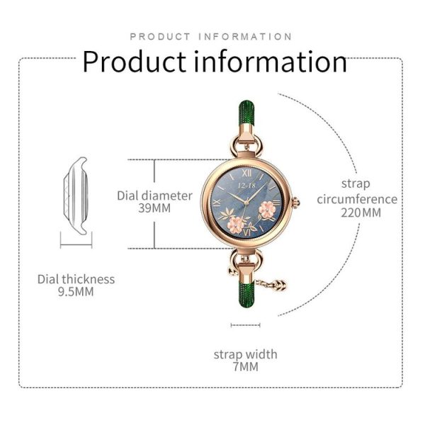 GT01 1.09 inch Color Screen Smart Watch, Support Heart Rate / Blood Pressure Monitoring (Rose Gold White) - Image 12