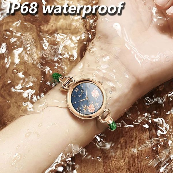 GT01 1.09 inch Color Screen Smart Watch, Support Heart Rate / Blood Pressure Monitoring (Rose Gold White) - Image 6