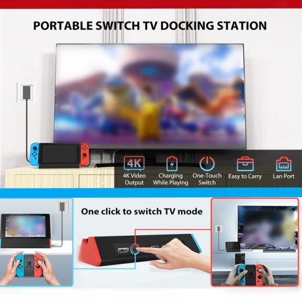 1000Mbs LAN Port 4K HDMI Adapter For Nintendo Switch / Switch OLED (LAN Model) - Image 8