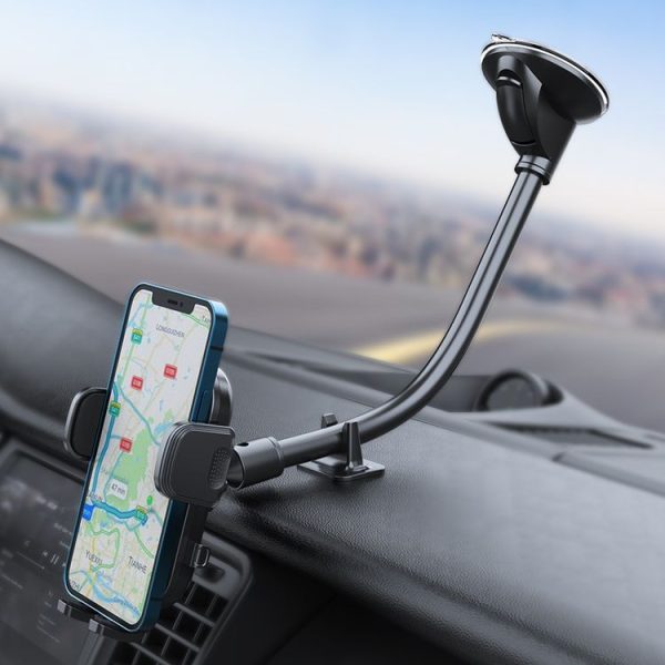 A190+X35 Car Phone Holder Windshield Sucker Mount Bendable Long Arm Stand - Image 6
