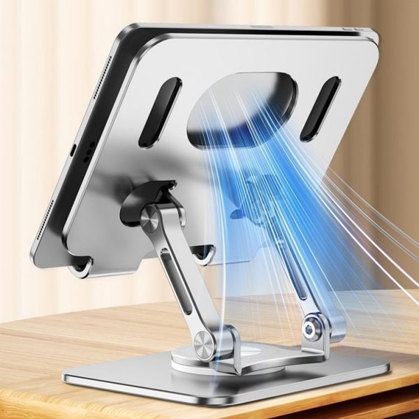 2026 Folding Adjustable Height Ergonomic 360 Rotation CNC Aluminum Desk Laptop Stand - Image 6