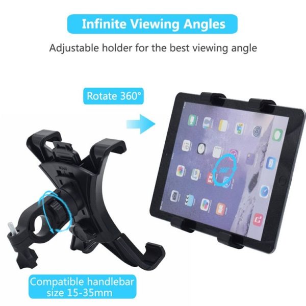 B008 Adjustable Motorcycle Bicycle Handlebar Mount Tablet Stand - Image 5