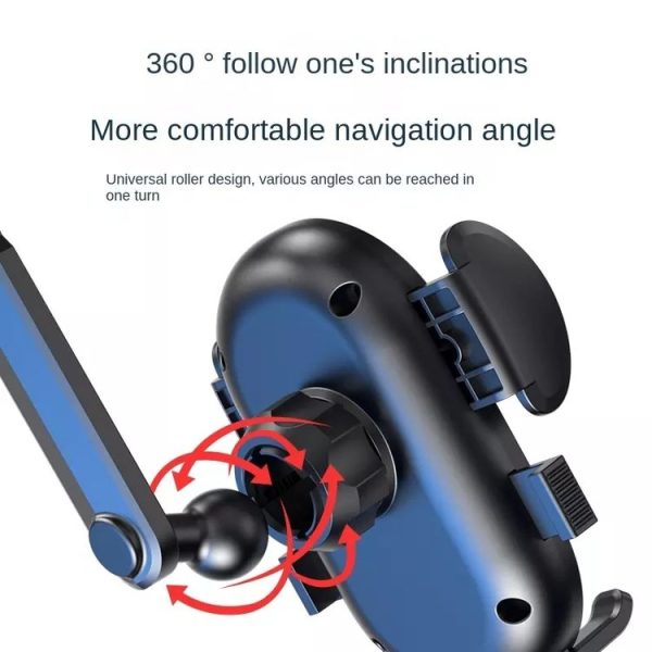 R004 Rearview Mirror 360 Rotatable Retractable Car Phone Holder - Image 3