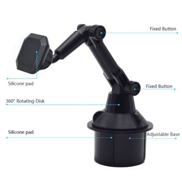X033 360 Degree Car Phone Mount Adjustable Gooseneck Cup Holder - Image 5