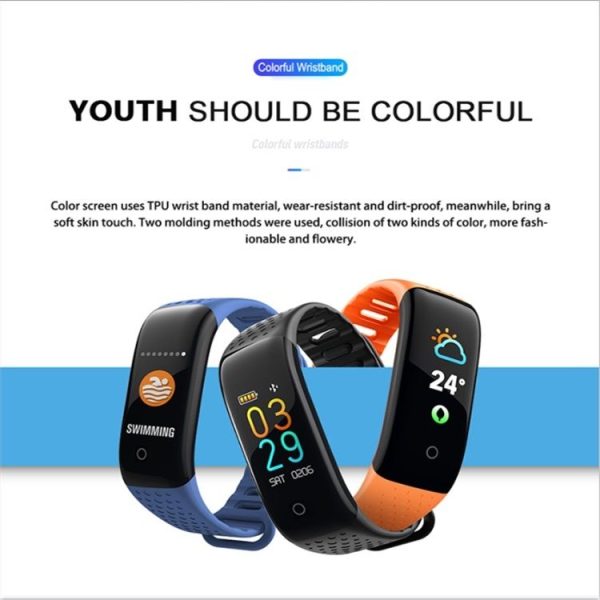 Z6 0.96 inch TFT Color Screen Smartwatch IPX7 Waterproof, Support Call Reminder / Heart Rate Monitoring / Blood Pressure Monitoring / Sleep Monitoring / Sedentary Reminder (Blue) - Image 3