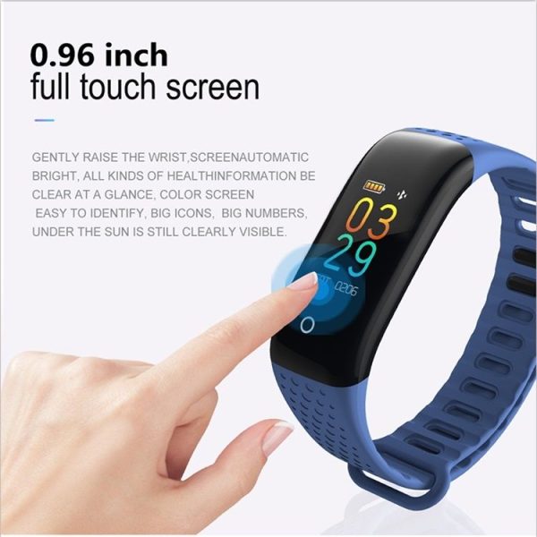 Z6 0.96 inch TFT Color Screen Smartwatch IPX7 Waterproof, Support Call Reminder / Heart Rate Monitoring / Blood Pressure Monitoring / Sleep Monitoring / Sedentary Reminder (Blue) - Image 4