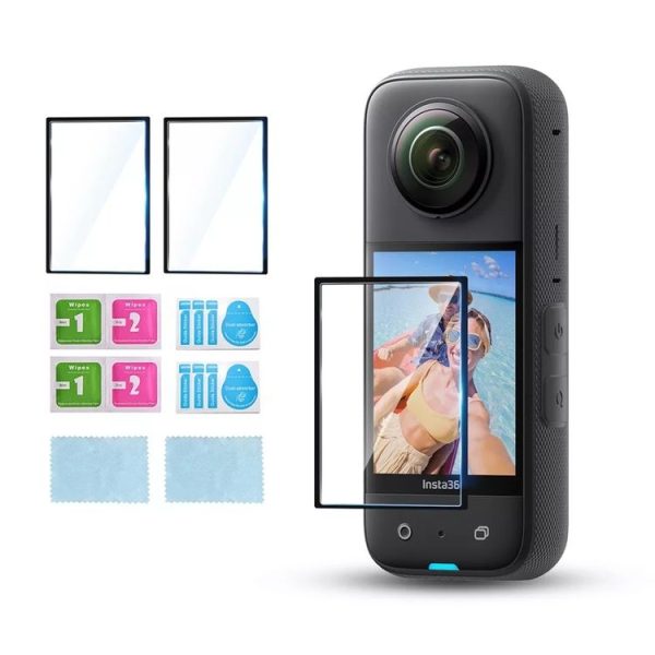 Insta360 X3 2pcs Transparent HD Curved Protective Film - Image 2