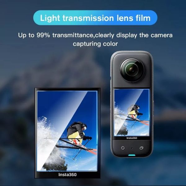 Insta360 X3 2pcs Transparent HD Curved Protective Film - Image 3